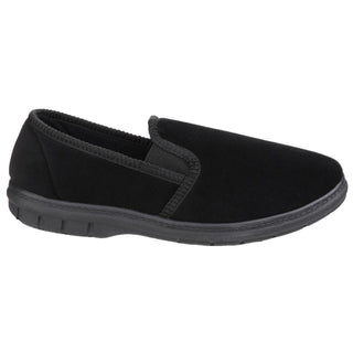 Fleet & Foster John Twin Gusset Mens Memory Foam Slippers