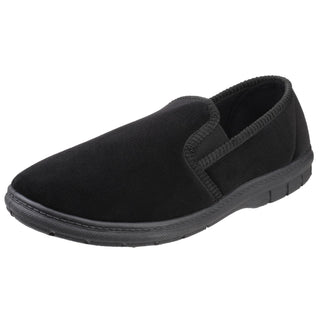 Fleet & Foster John Twin Gusset Mens Memory Foam Slippers