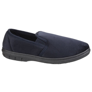 Fleet & Foster John Twin Gusset Mens Memory Foam Slippers