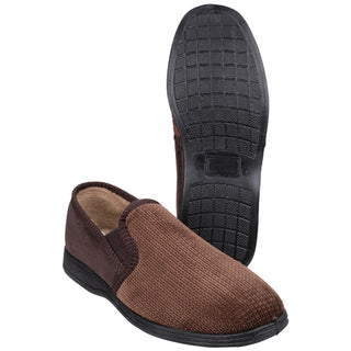 Fleet & Foster Tim Twin Gusset Mens Slippers