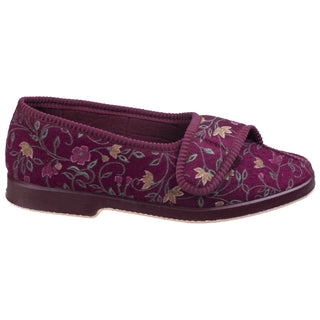 GBS Wilma Womens Wide Fit Slippers