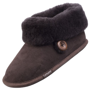 Cotswold Wotton Sheepskin Womens Bootie Slippers