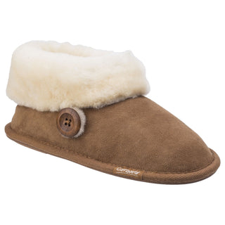 Cotswold Wotton Sheepskin Womens Bootie Slippers