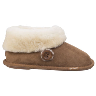 Cotswold Wotton Sheepskin Womens Bootie Slippers