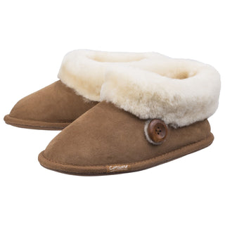 Cotswold Wotton Sheepskin Womens Bootie Slippers