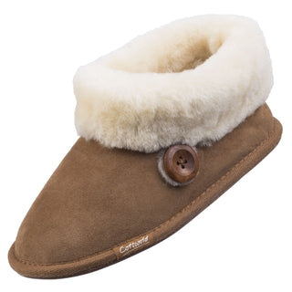 Cotswold Wotton Sheepskin Womens Bootie Slippers