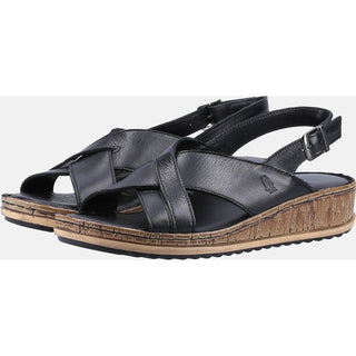 Hush Puppies Elena Cross Over Womens Wedge Sandals