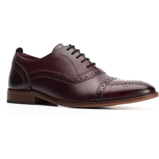 Base London Cast Washed Mens Brogue Shoes