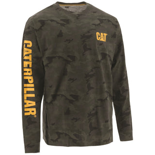 Caterpillar Trademark Banner Long Sleeve Mens T-Shirt