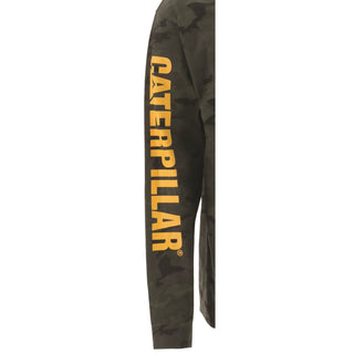 Caterpillar Trademark Banner Long Sleeve Mens T-Shirt