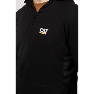 Caterpillar Coolmax Mens 1/4 Zip Hoodie