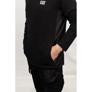 Caterpillar Coolmax Mens 1/4 Zip Hoodie