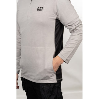 Caterpillar Coolmax Mens 1/4 Zip Hoodie
