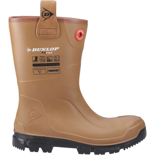 Dunlop Purofort RigPRO Safety Fur Lined Wellington Rigger Work Boots