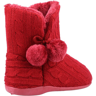 Fleet & Foster Apple Womens Knitted Bootie Slippers