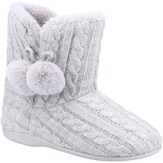 Fleet & Foster Apple Womens Knitted Bootie Slippers
