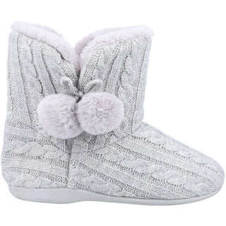 Fleet & Foster Apple Womens Knitted Bootie Slippers