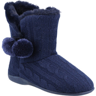 Fleet & Foster Apple Womens Knitted Bootie Slippers