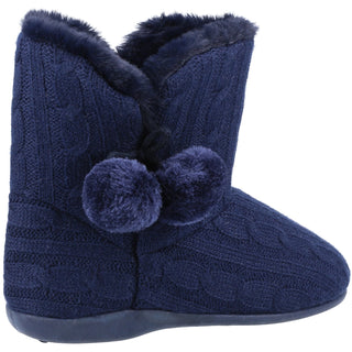 Fleet & Foster Apple Womens Knitted Bootie Slippers