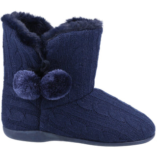 Fleet & Foster Apple Womens Knitted Bootie Slippers
