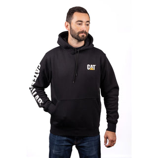 Caterpillar Trademark Banner Hooded Sweatshirt Mens Hoodie