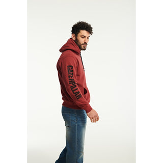 Caterpillar Trademark Banner Hooded Sweatshirt Mens Hoodie
