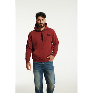 Caterpillar Trademark Banner Hooded Sweatshirt Mens Hoodie