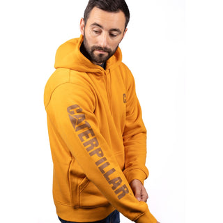 Caterpillar Trademark Banner Hooded Sweatshirt Mens Hoodie