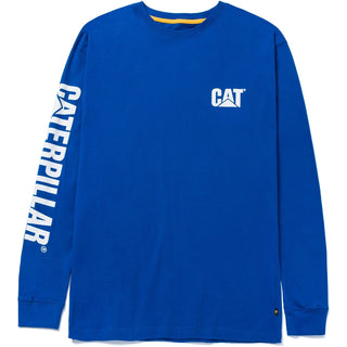 Caterpillar Trademark Banner Long Sleeve Mens T-Shirt