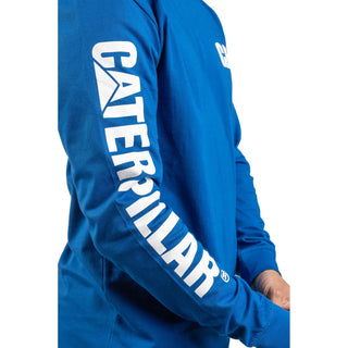 Caterpillar Trademark Banner Long Sleeve Mens T-Shirt