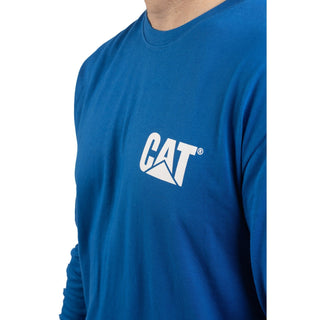 Caterpillar Trademark Banner Long Sleeve Mens T-Shirt