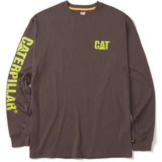 Caterpillar Trademark Banner Long Sleeve Mens T-Shirt