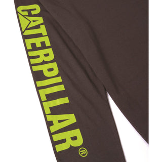 Caterpillar Trademark Banner Long Sleeve Mens T-Shirt