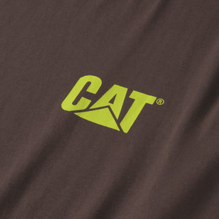 Caterpillar Trademark Banner Long Sleeve Mens T-Shirt
