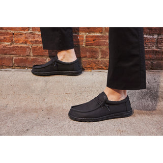 HEYDUDE Wally Stretch Canvas Mens Slip On Shoes