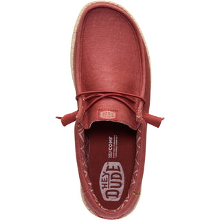 HEYDUDE Wally Stretch Canvas Mens Slip On Shoes