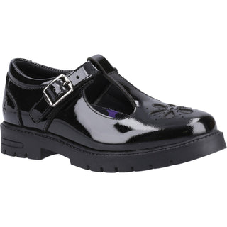 Hush Puppies Fiona Patent Girls School Shoes