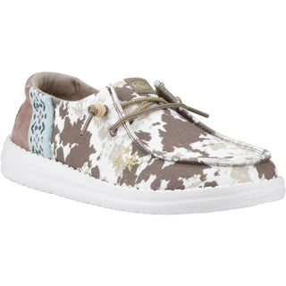 HEYDUDE Wendy Womens Disco Cow Shoes