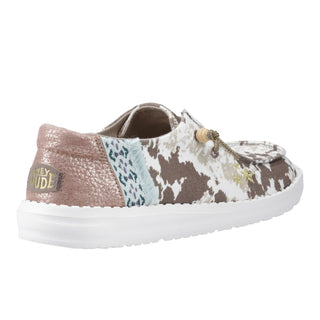HEYDUDE Wendy Womens Disco Cow Shoes