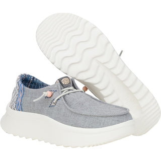 HEYDUDE Wendy Peak Chambray Woven Womens Shoes