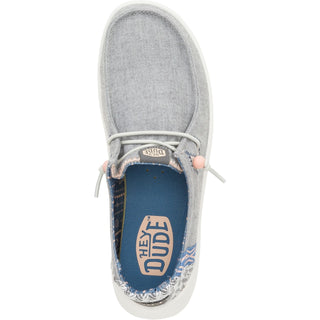 HEYDUDE Wendy Peak Chambray Woven Womens Shoes