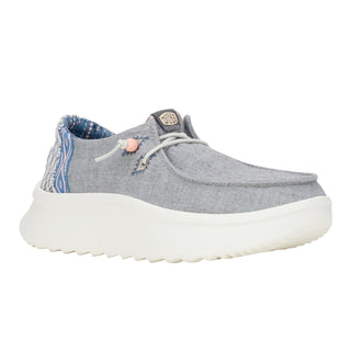 HEYDUDE Wendy Peak Chambray Woven Womens Shoes