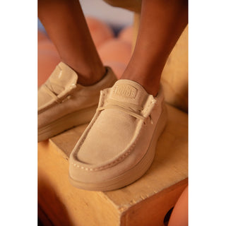 HEYDUDE Wally COMF Suede Mens Slip On Shoes