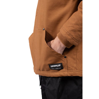 Caterpillar Hooded Sherpa Lined Mens Jacket