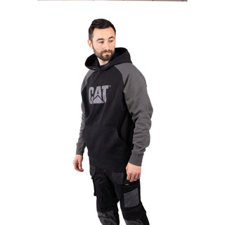 Caterpillar Raglan Hooded Sweatshirt Mens Hoodie