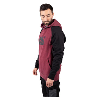Caterpillar Raglan Hooded Sweatshirt Mens Hoodie