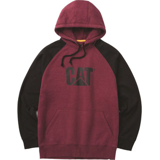Caterpillar Raglan Hooded Sweatshirt Mens Hoodie