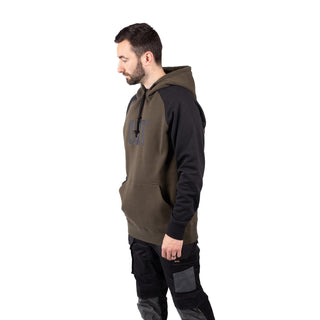 Caterpillar Raglan Hooded Sweatshirt Mens Hoodie