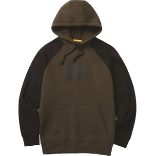 Caterpillar Raglan Hooded Sweatshirt Mens Hoodie
