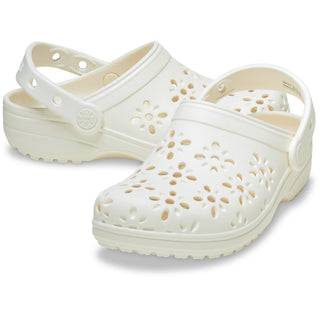 Crocs Classic Floral Cut Out Womens Clogs